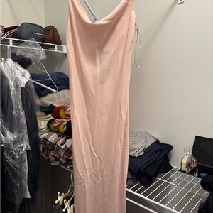 New Look Peach Maxi Dress Small